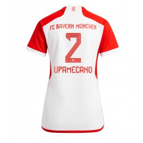 Bayern Munich Dayot Upamecano #2 Replica Home Stadium Shirt for Women 2023-24 Short Sleeve